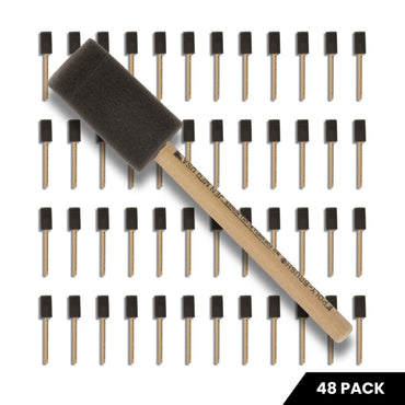 1" Foam Brush - 48 Pack