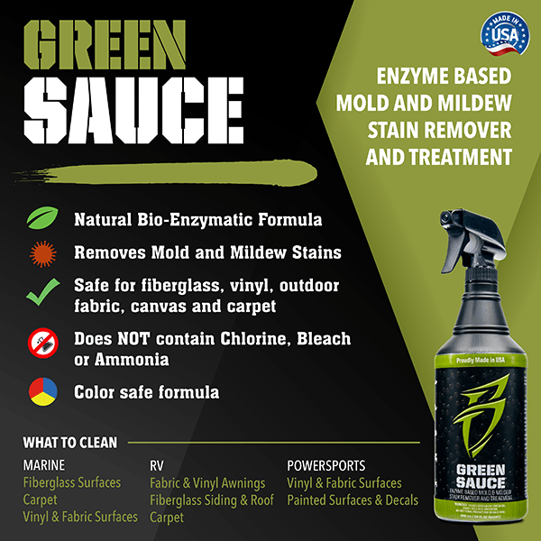 Boat Bling Green Sauce Mold & Mildew Stain Remover
