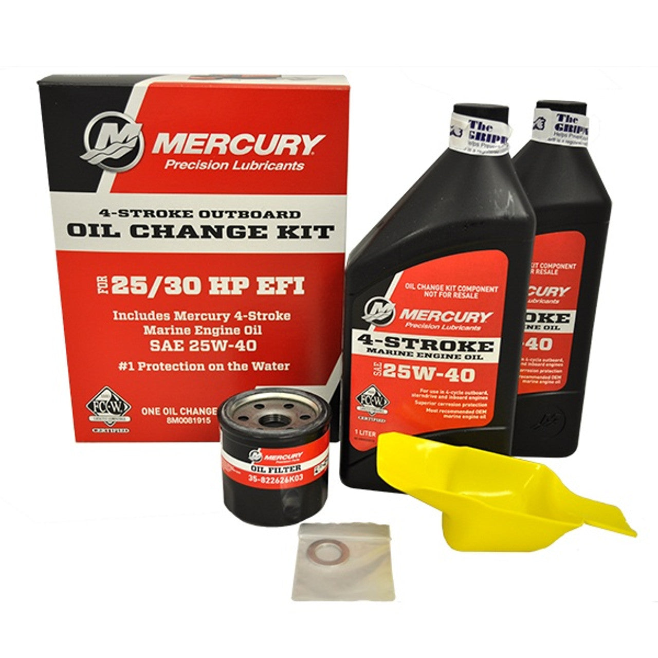 Mercury 8M0081915 25/30 hp 4-Stroke EFI Oil Change Kit