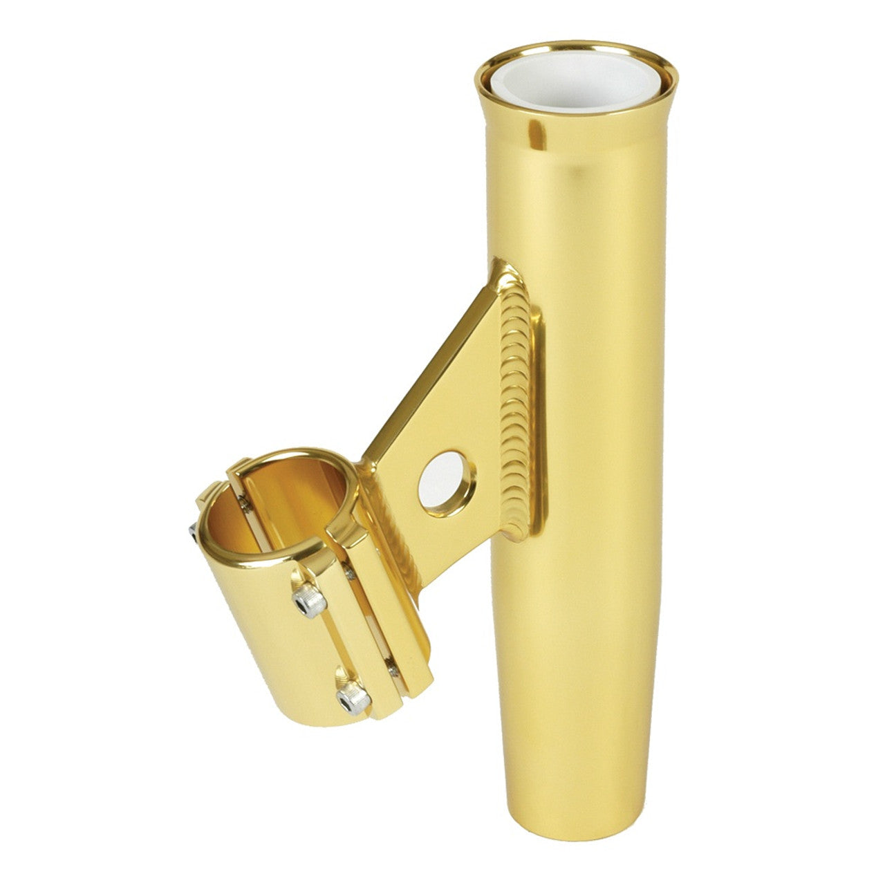 Lee's RA5003GL Clamp-On Rod Holder - Gold Aluminum - Vertical Mount - Fits 1.660" O.D. Pipe