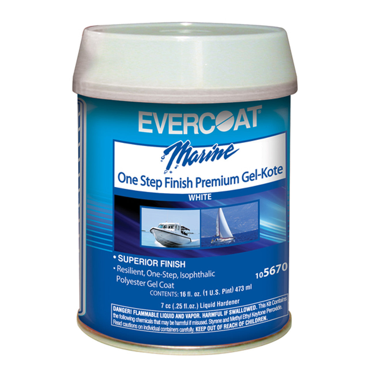 One Step Finish Gel Coat - White