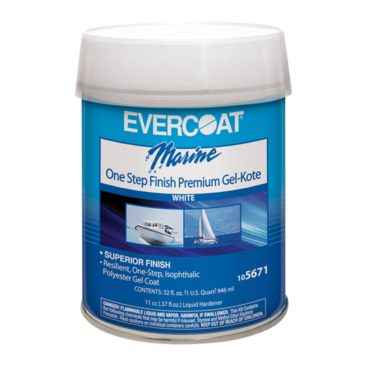 One Step Finish Gel Coat - White