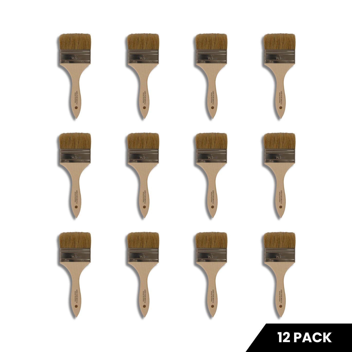 3" Chip Brushes - 12 Pack