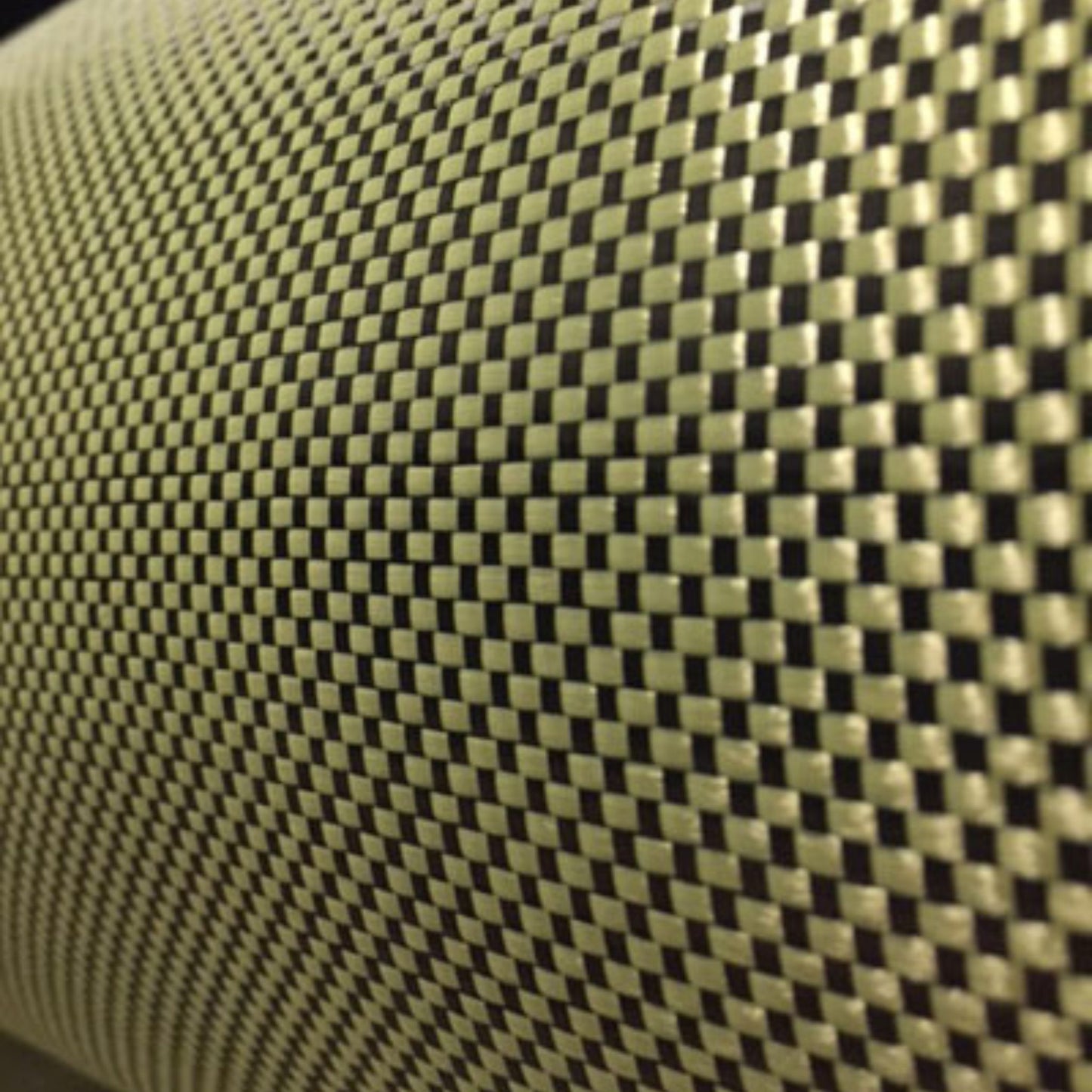 4.8oz Plain Weave Carbon/Kevlar Fabric – Yellow/Black Hybrid Cloth