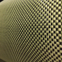 4.8oz Plain Weave Carbon/Kevlar Fabric – Yellow/Black Hybrid Cloth