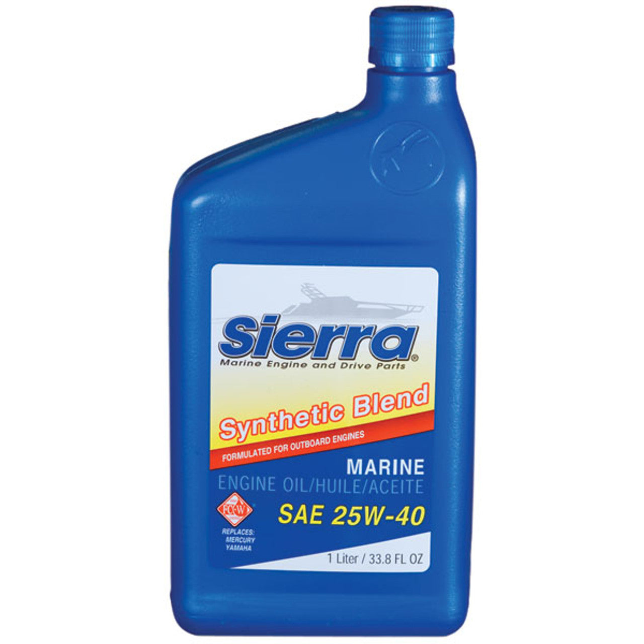 Huile marine synthétique Sierra 25W-40 pour moteurs 4 temps