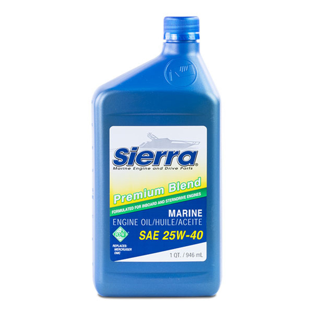 Huile marine conventionnelle Sierra 25W-40 4 temps
