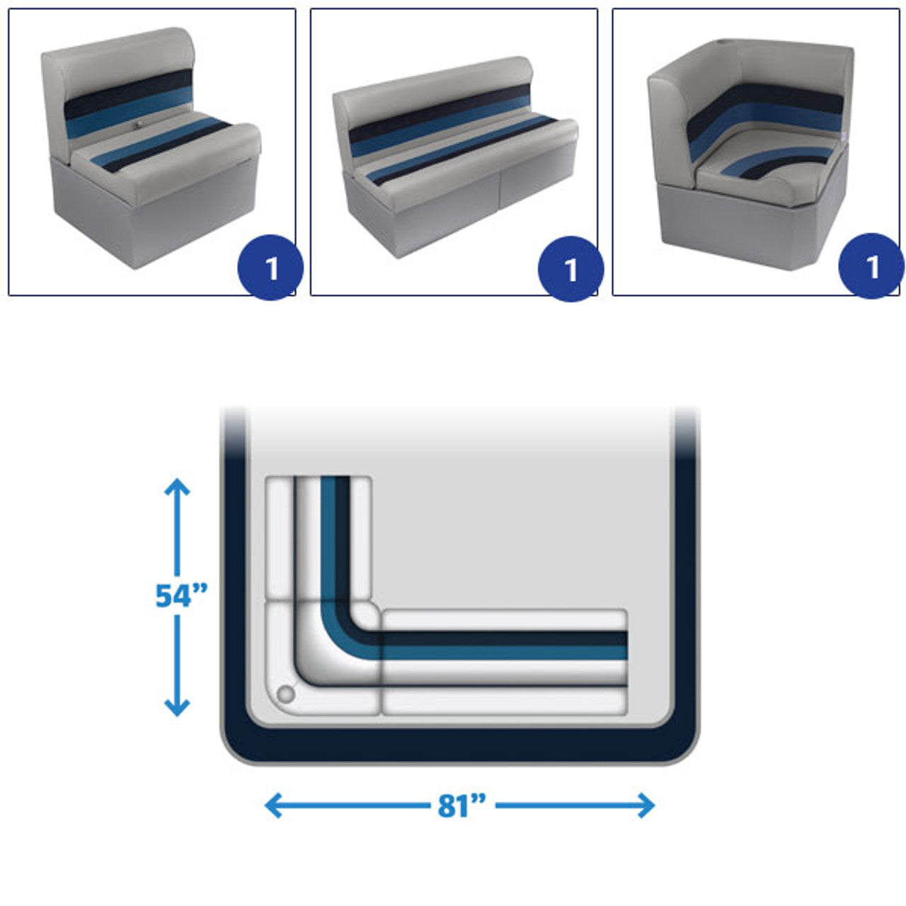 Ensemble de meubles de ponton pour banquette arrière de luxe Wise