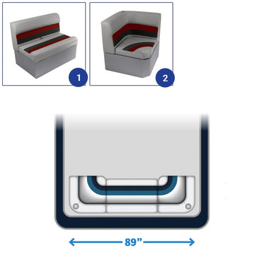 Wise Deluxe Rear Pontoon Furniture Set - image 5