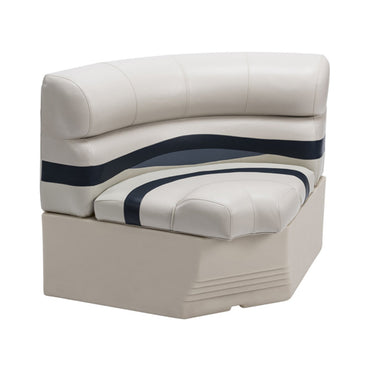 Siège de ponton d'angle Wise Premier 32" à rayon d'étrave
