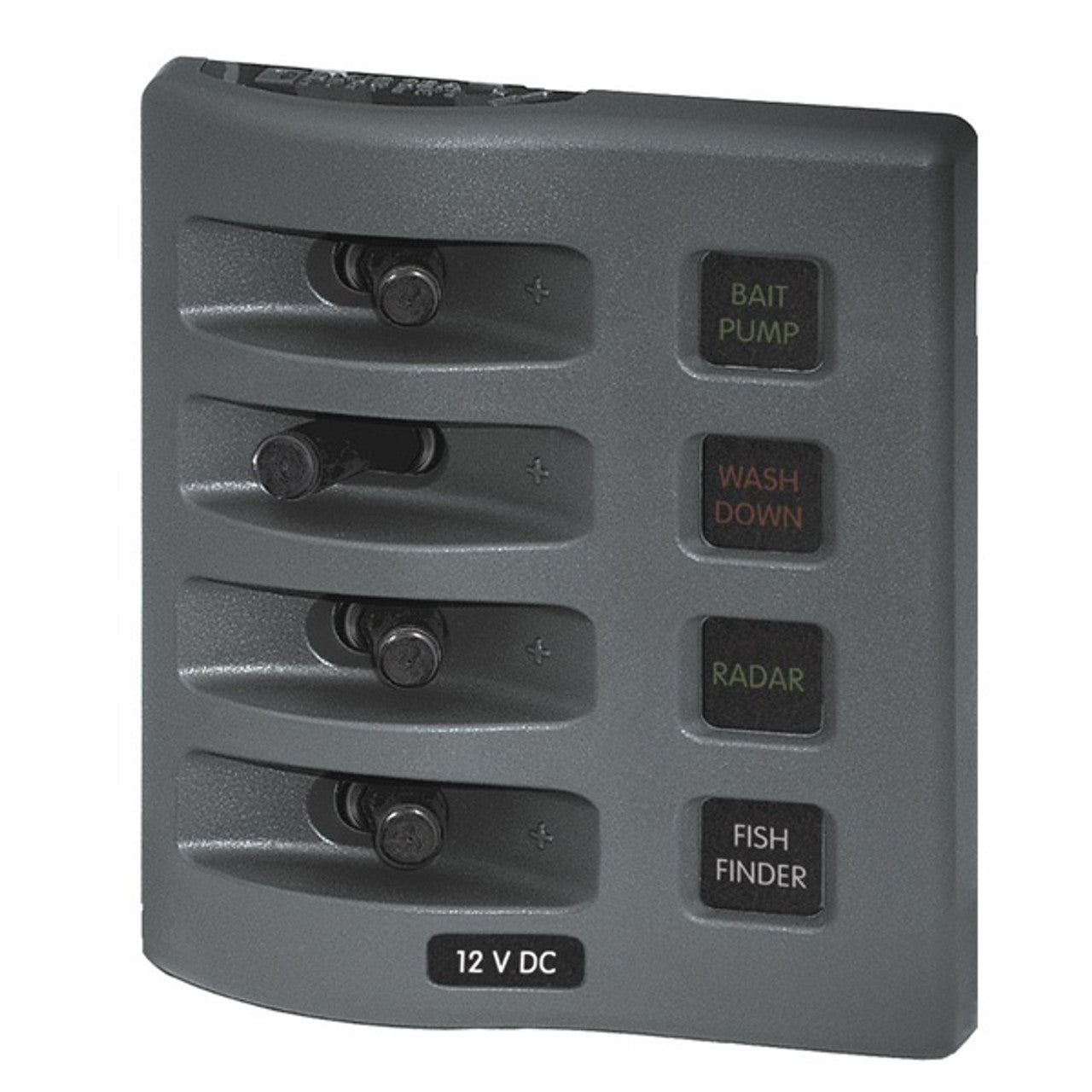 Blue Sea WeatherDeck Waterproof Fuse Panel - 4 Switch