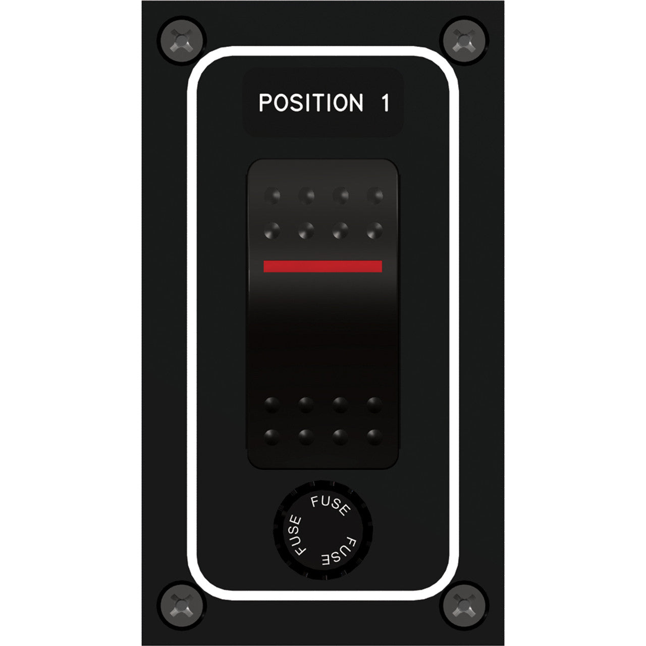 Paneltronics Waterproof Panel Illuminated Rocker Switch/Fuse