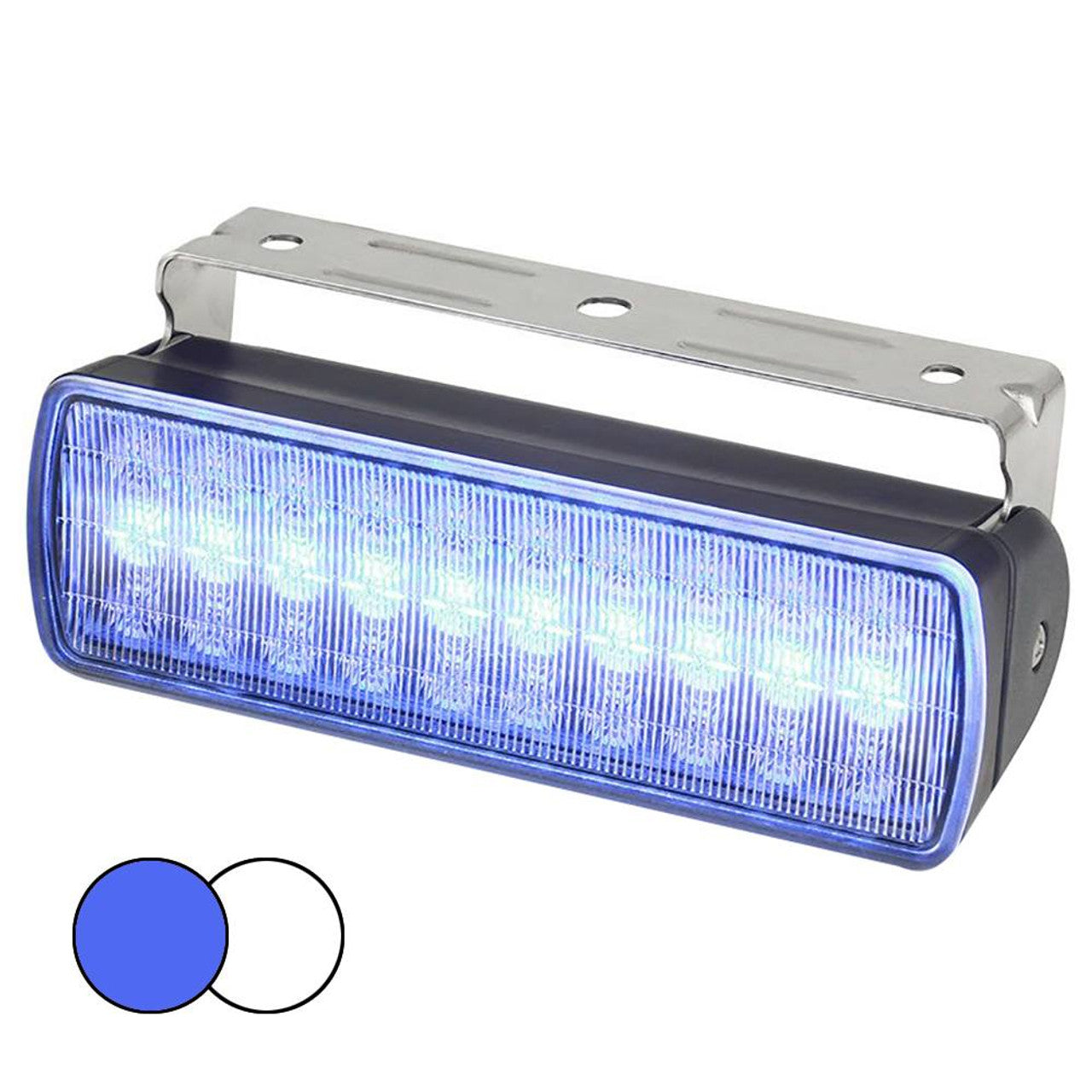 Hella Marine 980950061 Sea Hawk XL Blue/White LED Floodlights-Black Housing