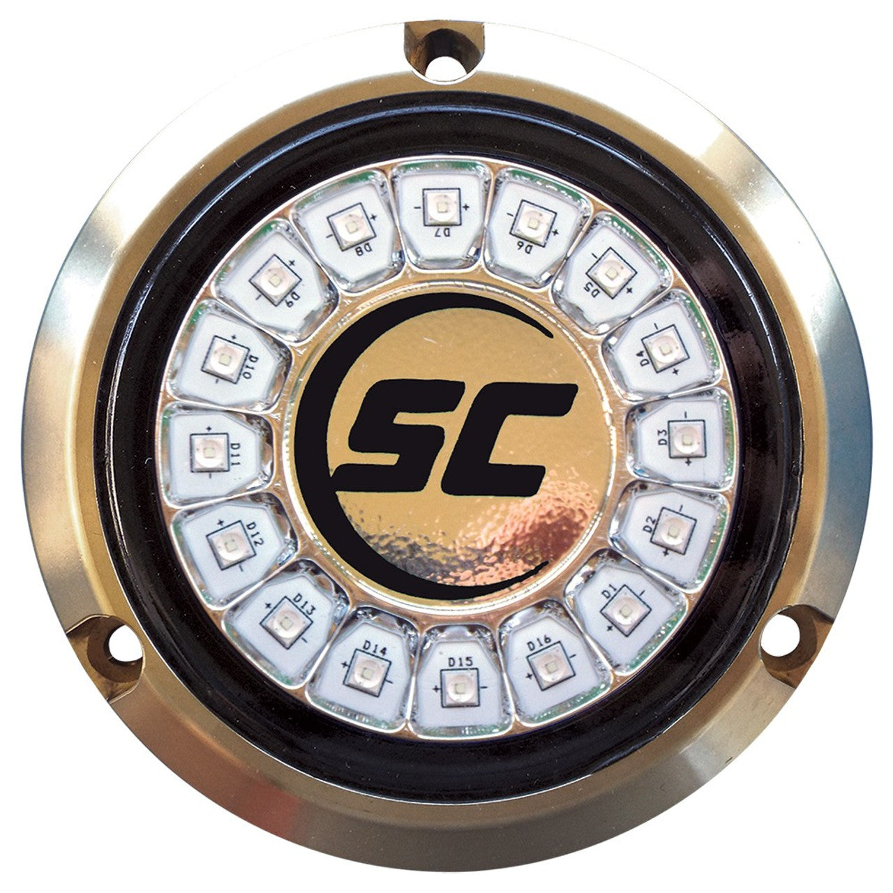 Shadow-Caster SCR-16-GW-BZ-10 White Underwater LED Light
