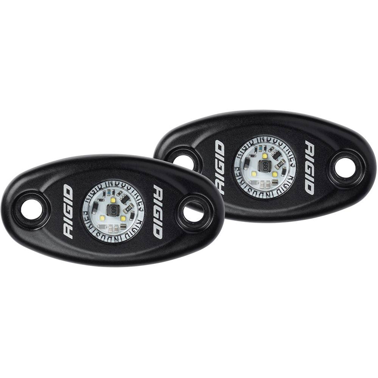 Rigid Industries 482113 A-Series Black High Power LED Light - Pair - Blue