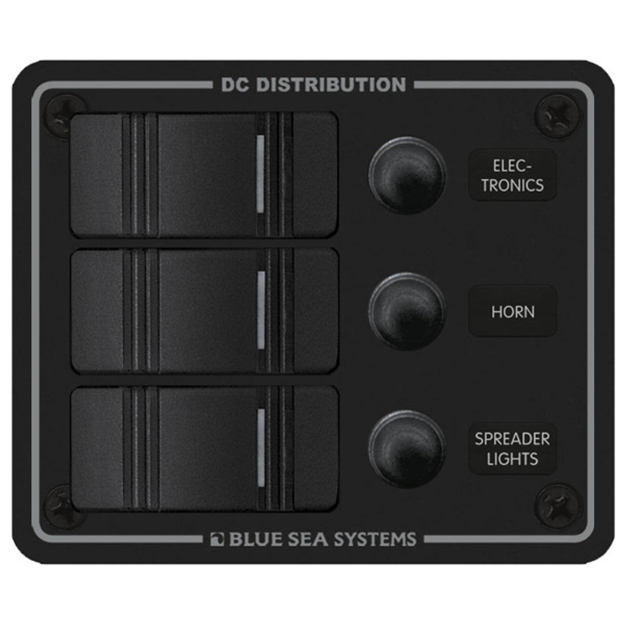 Blue Sea Water Resistant Circuit Breaker Panel - 3 Position