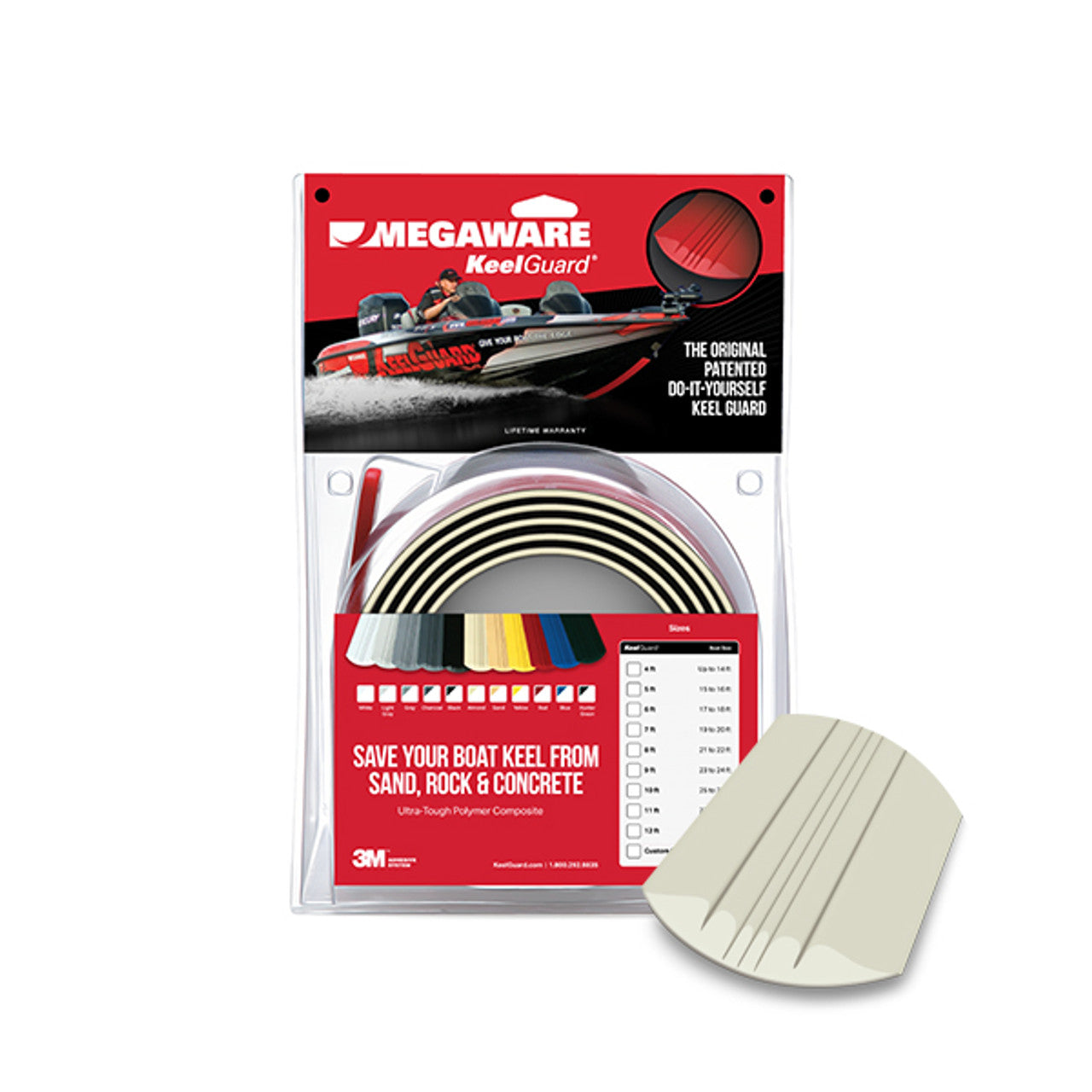 Protecteur de quille en polymère auto-adhésif Keel Guard