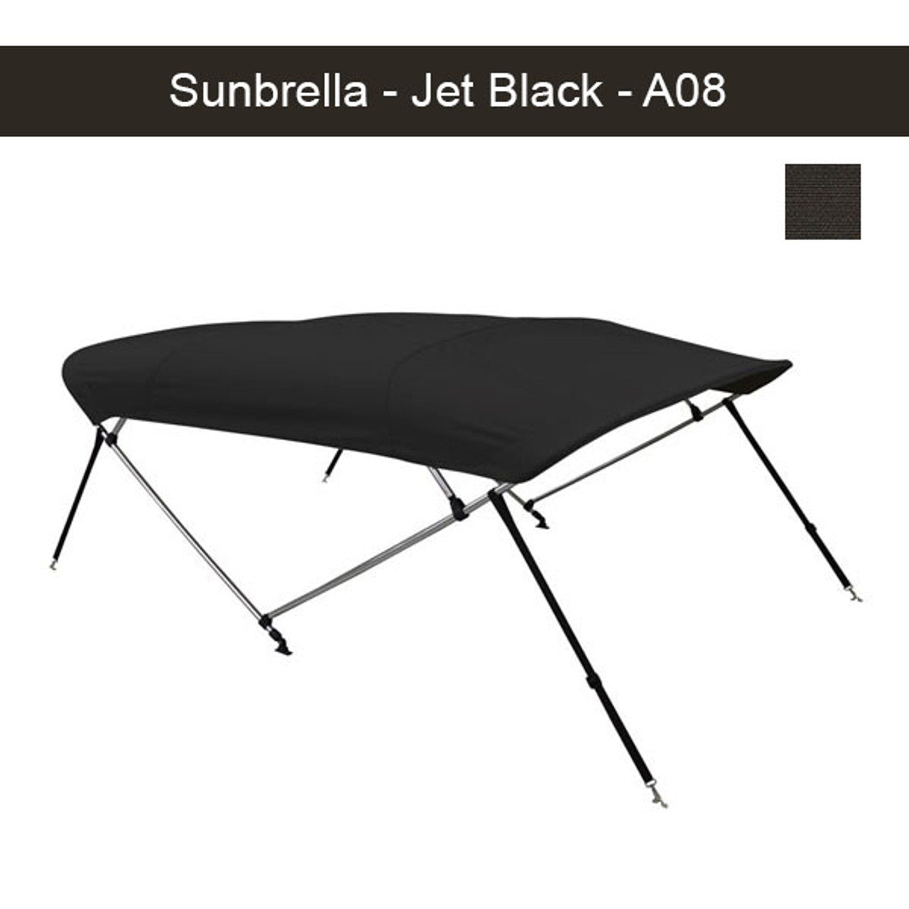 Toit Bimini Sunbrella Premium pour bateau 8 pi L x 35 po H x 79 po - 84 po l