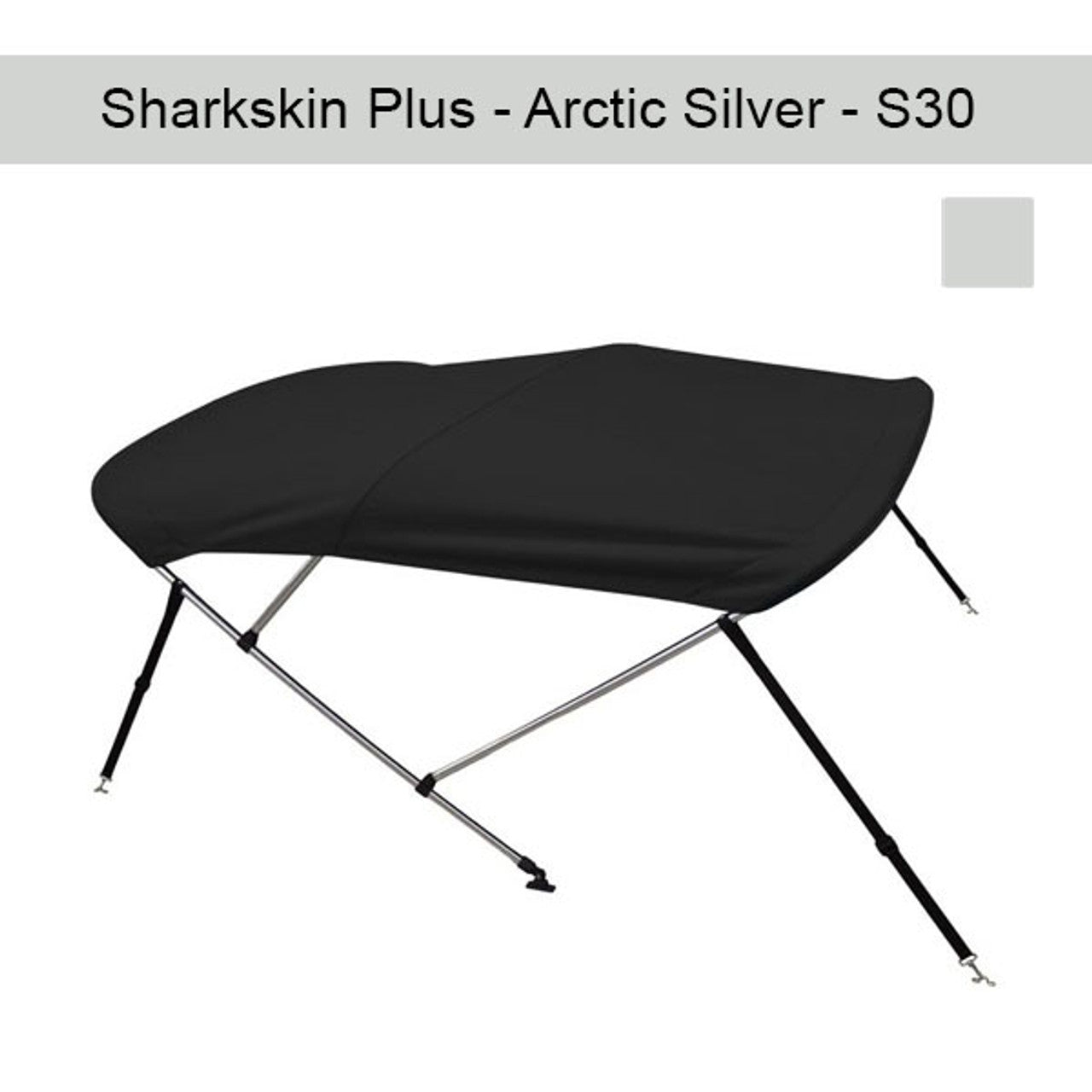 Sharkskin Plus Boat Bimini Top 6'L x 54"H x 54"-60"W
