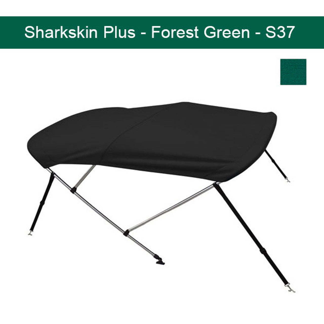 Sharkskin Plus Boat Bimini Top 6'L x 54"H x 54"-60"W