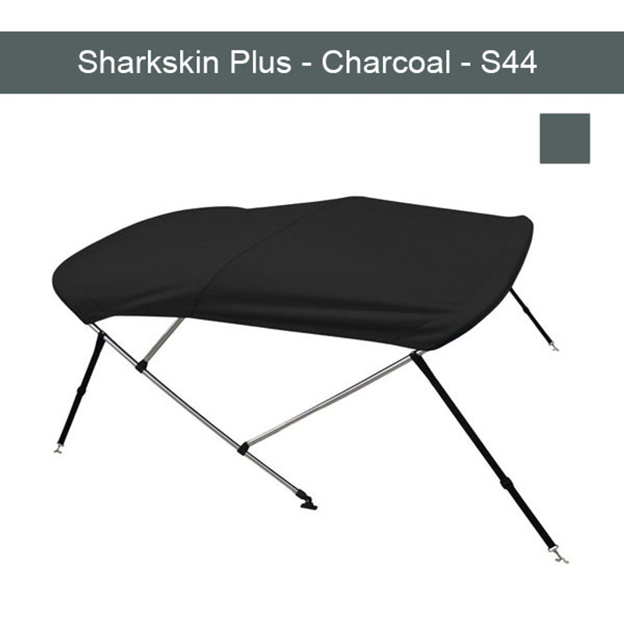 Premium Sharkskin Plus Boat Bimini Top 6'L x 46"H x 73"-78"W