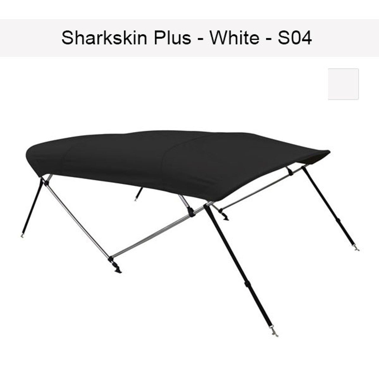 Premium Sharkskin Plus Boat Bimini Top 8'L x 54"H x 67"-72"W