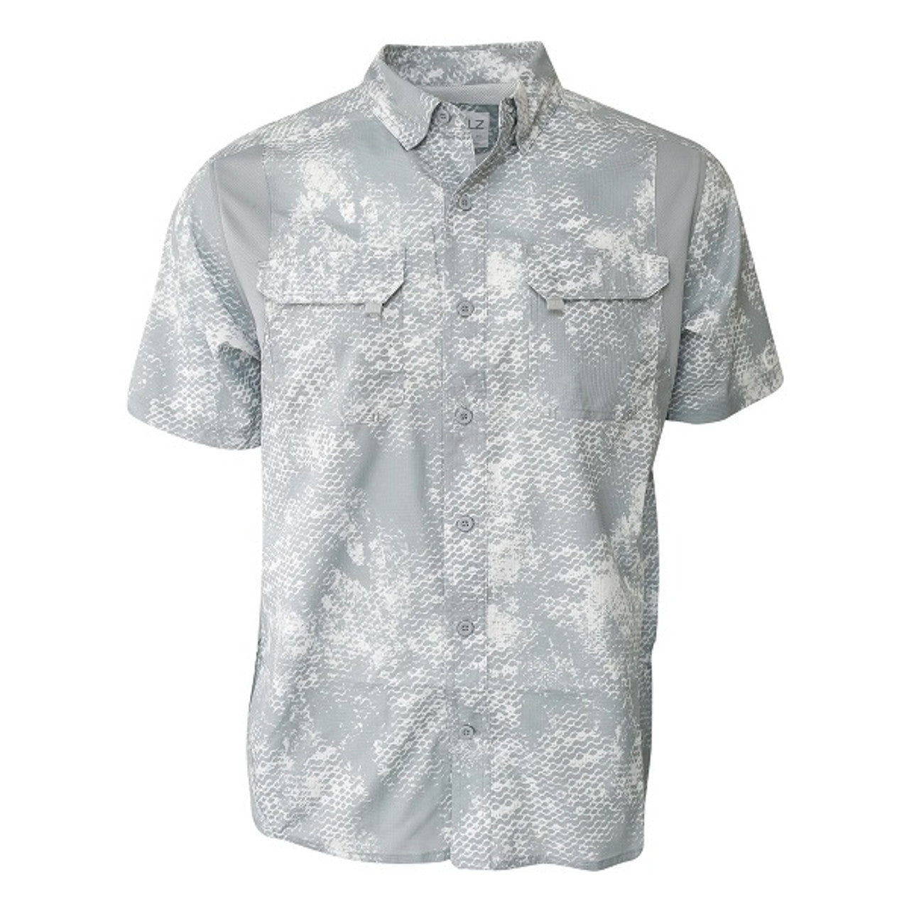 Chemise tissée en maille flexible Gillz pour homme - Taille haute, gris grunge