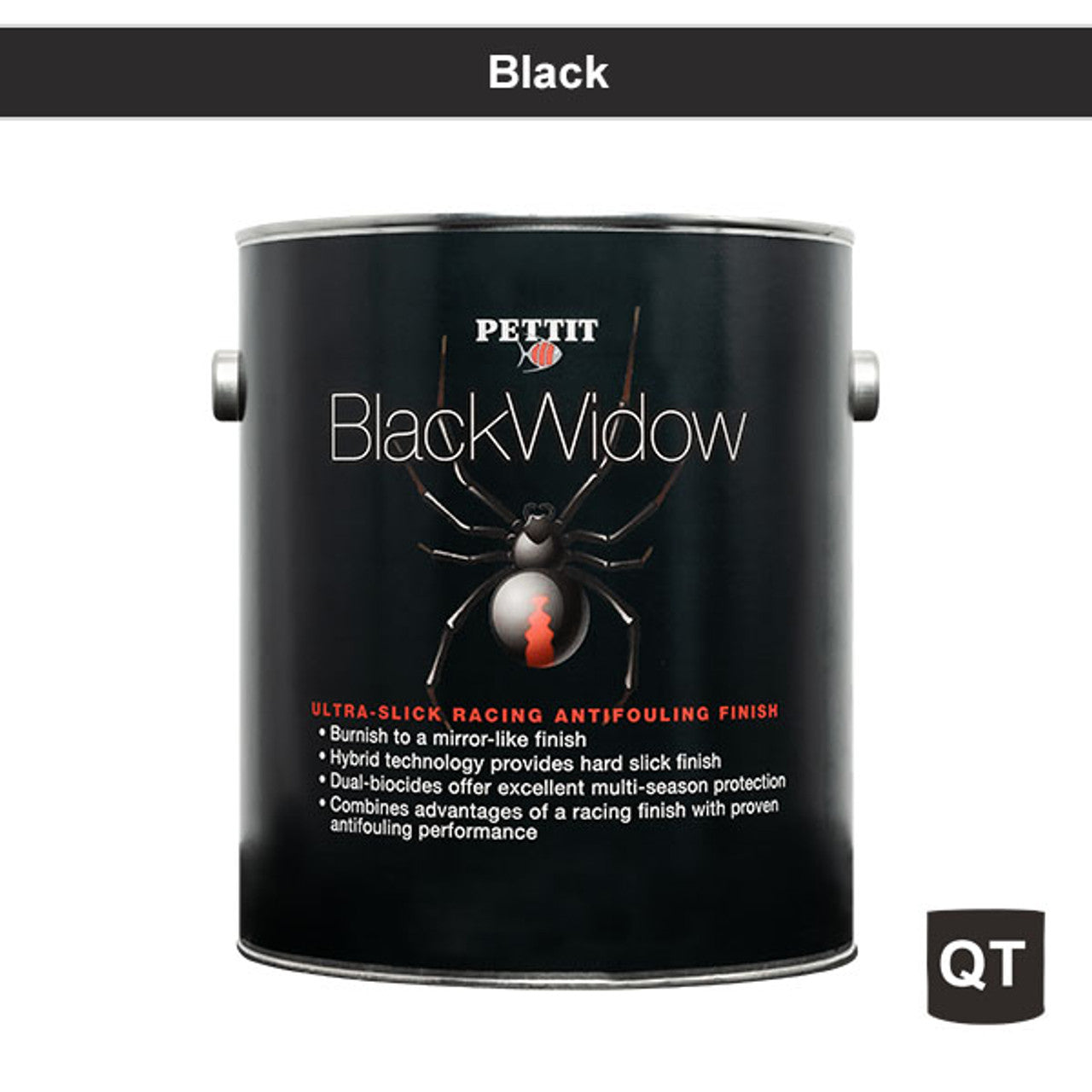 Peinture de fond de course dure Pettit Black Widow