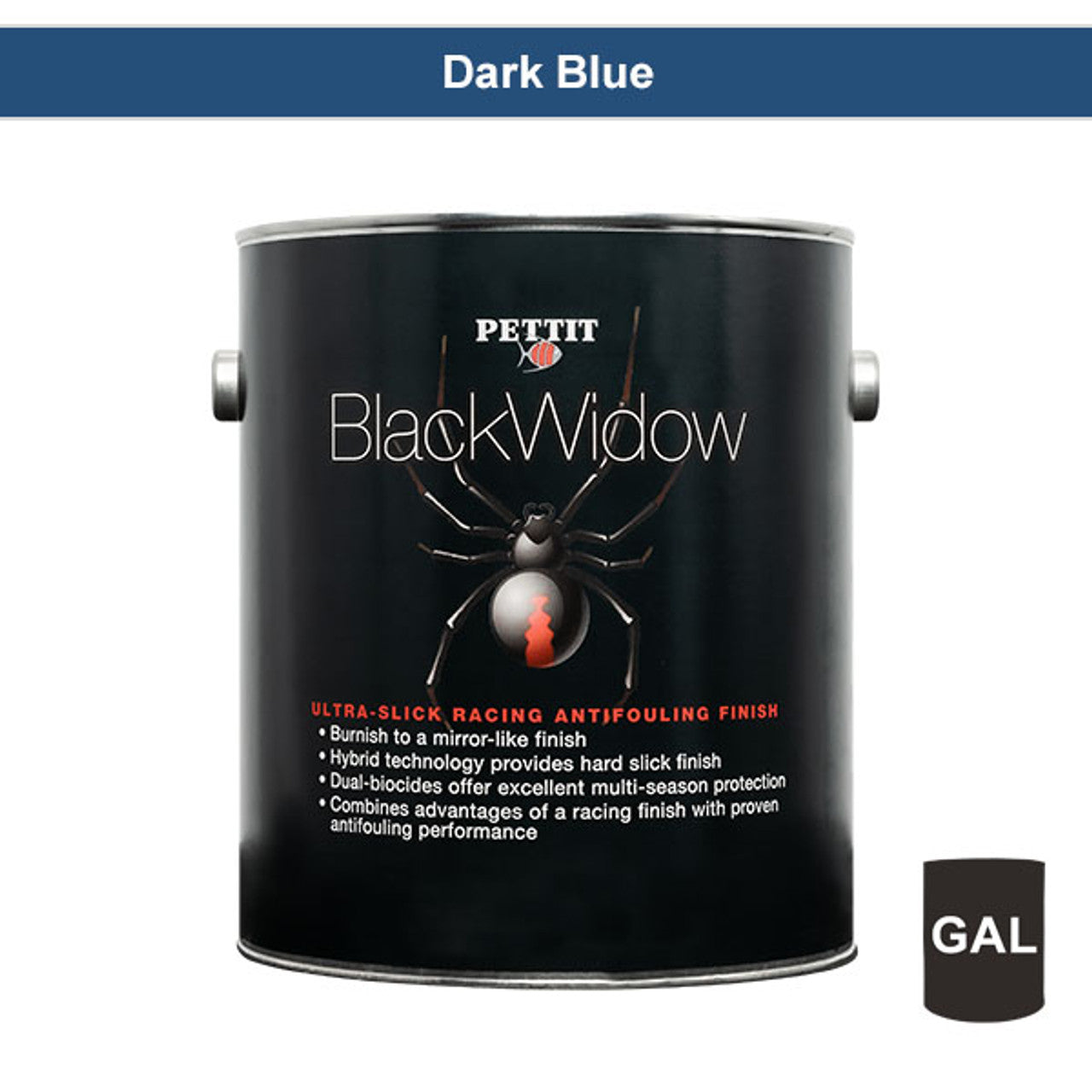 Peinture de fond de course dure Pettit Black Widow