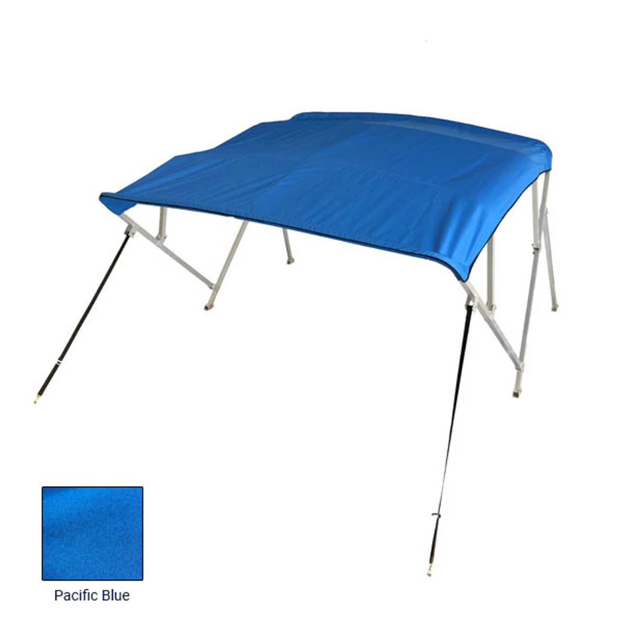 Gen3 Marine Toit Bimini pour ponton à 4 arceaux 56 po H x 8 po L 97-103 po l Tissu respirant résistant aux UV et à la moisissure, poteaux de support arrière gratuits