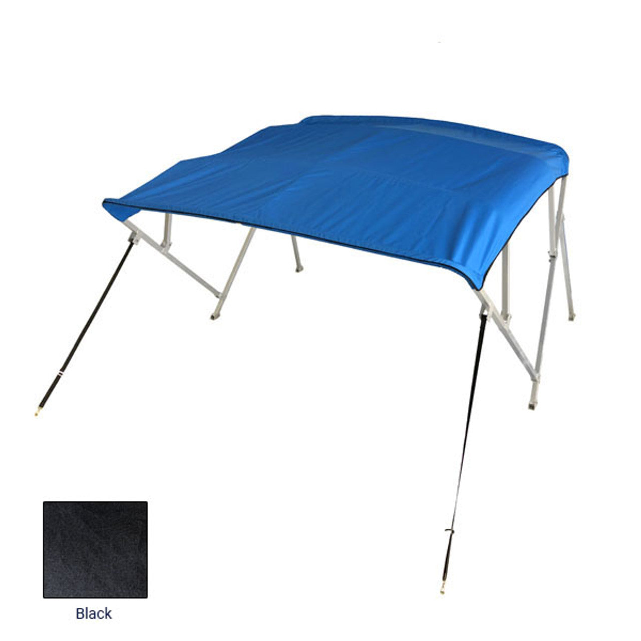 Gen3 Marine Toit Bimini pour ponton à 4 arceaux 56 po H x 8 po L 97-103 po l Tissu respirant résistant aux UV et à la moisissure, poteaux de support arrière gratuits
