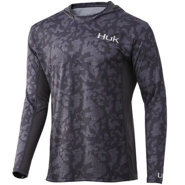 Sweat à capuche Huk Icon X Running Lakes - Cendres volcaniques