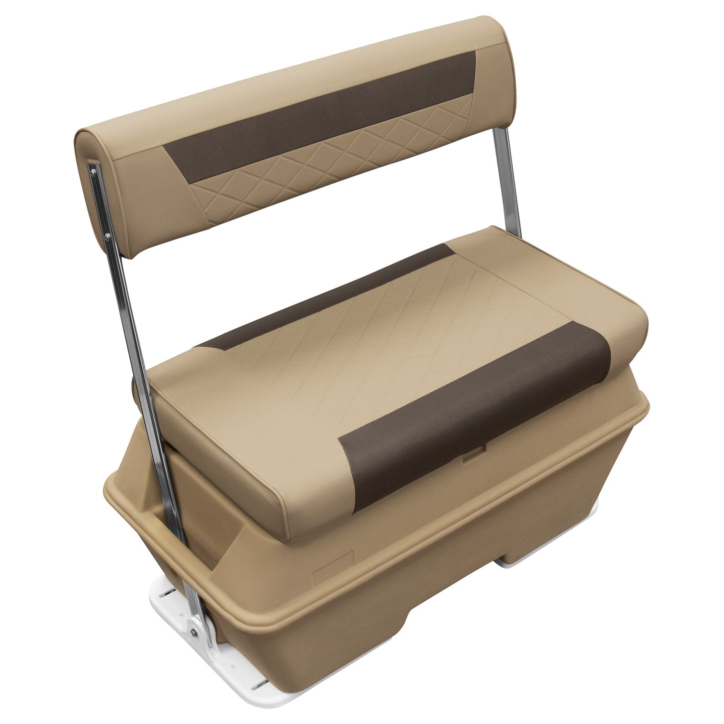 Glacière Wise Deluxe 70 Qt à dossier basculant pour siège de bateau ponton