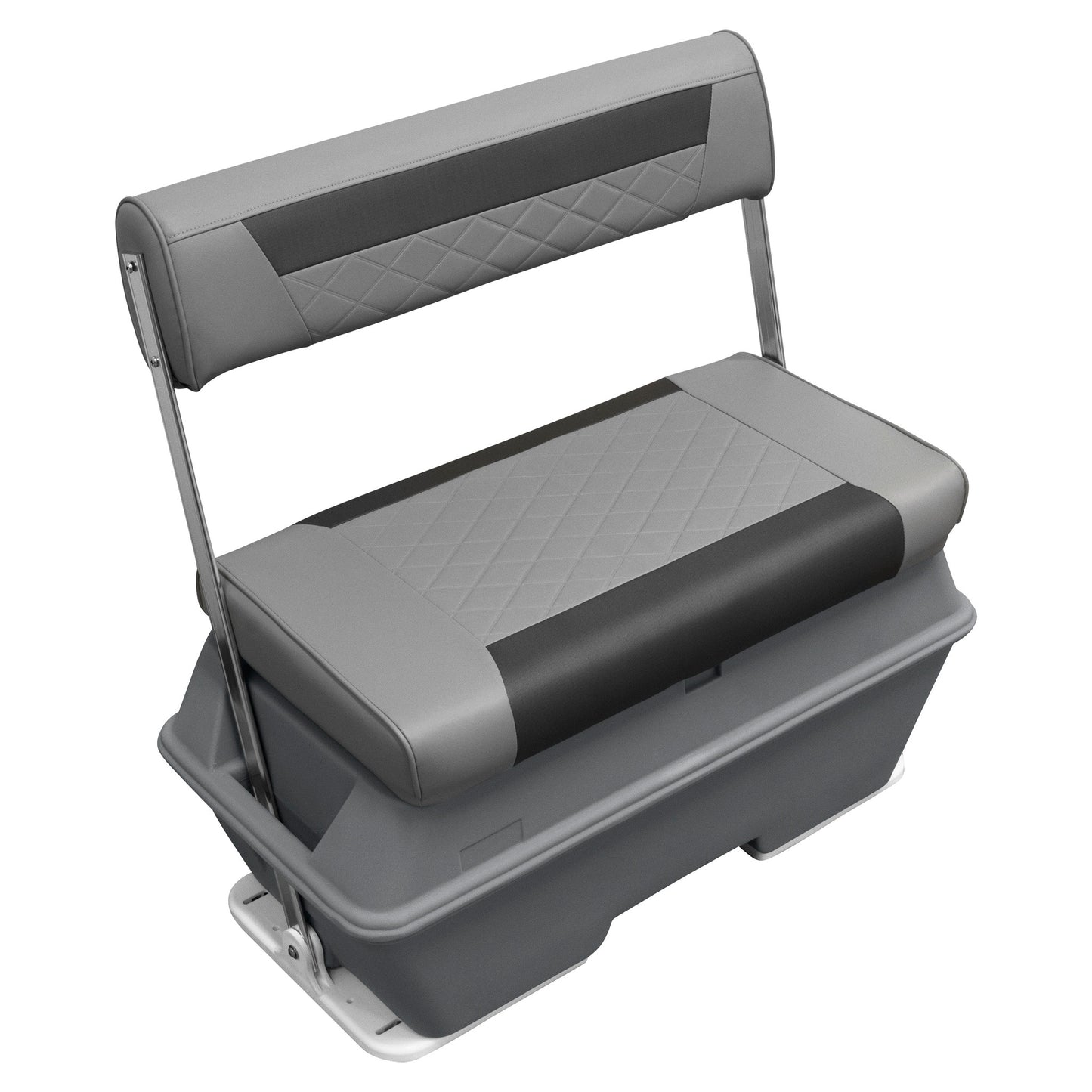 Glacière Wise Deluxe 70 Qt à dossier basculant pour siège de bateau ponton