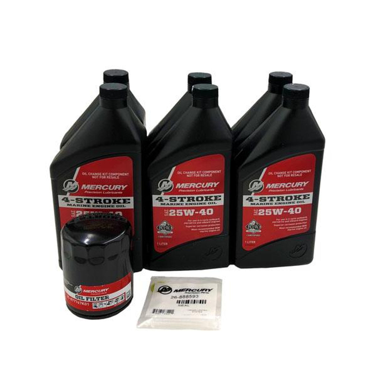 Mercury 8M0188358 150-200HP L4 Verado Oil Change Kit