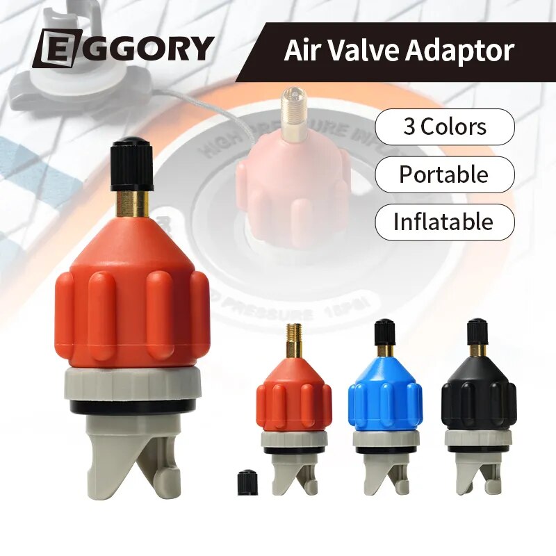 EGGORY SUP Board Air Valve Adaptor Durable Rowing Boat Air Valve