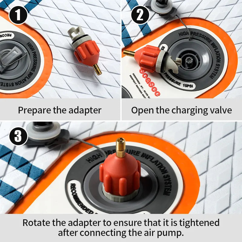 EGGORY SUP Board Air Valve Adaptor Durable Rowing Boat Air Valve