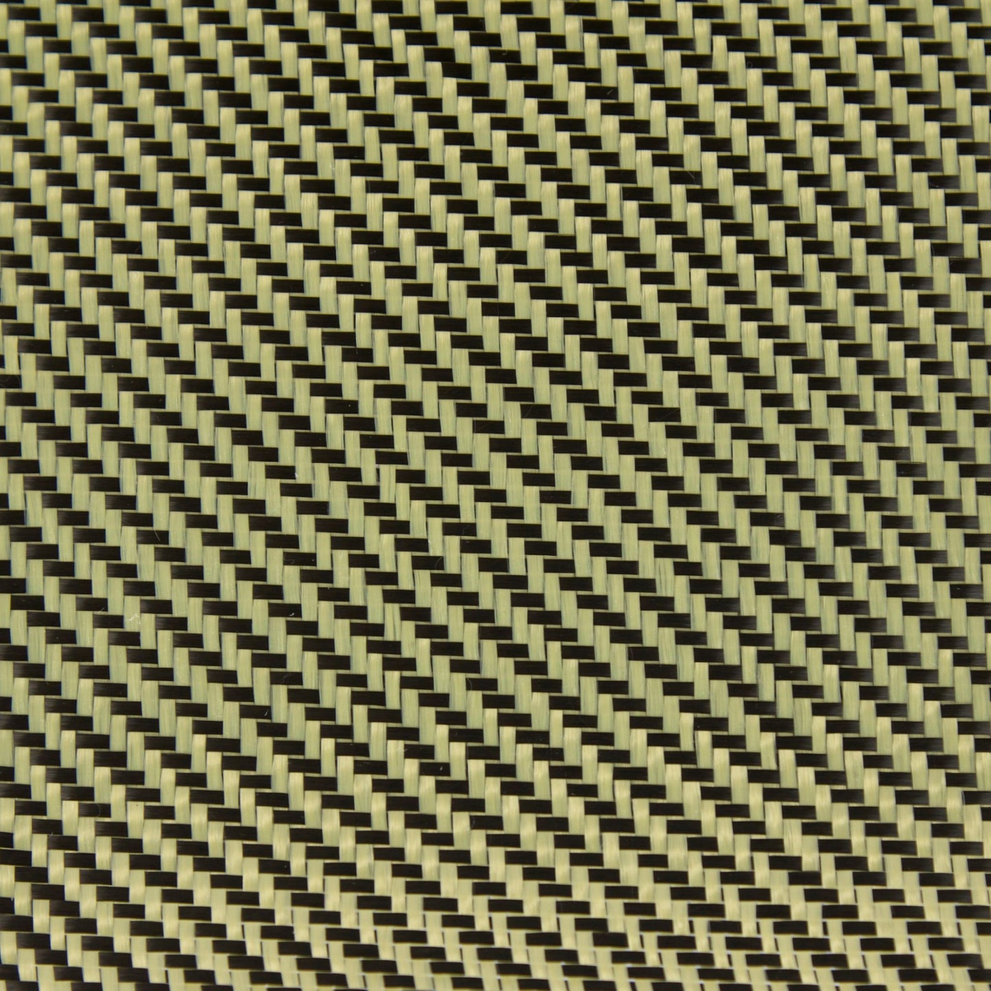 5.5oz Carbon/Kevlar Hybrid Fabric 2×2 Twill Weave (Black/Yellow) - 1st Quality