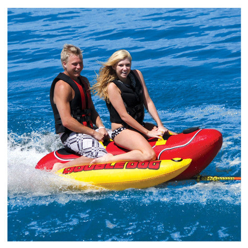 Canot pneumatique tractable Airhead Double Dog pour 2 personnes