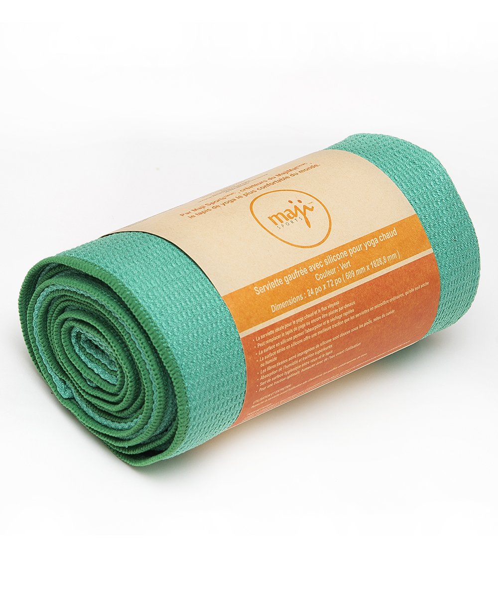 Serviette de yoga chaude en silicone gaufré