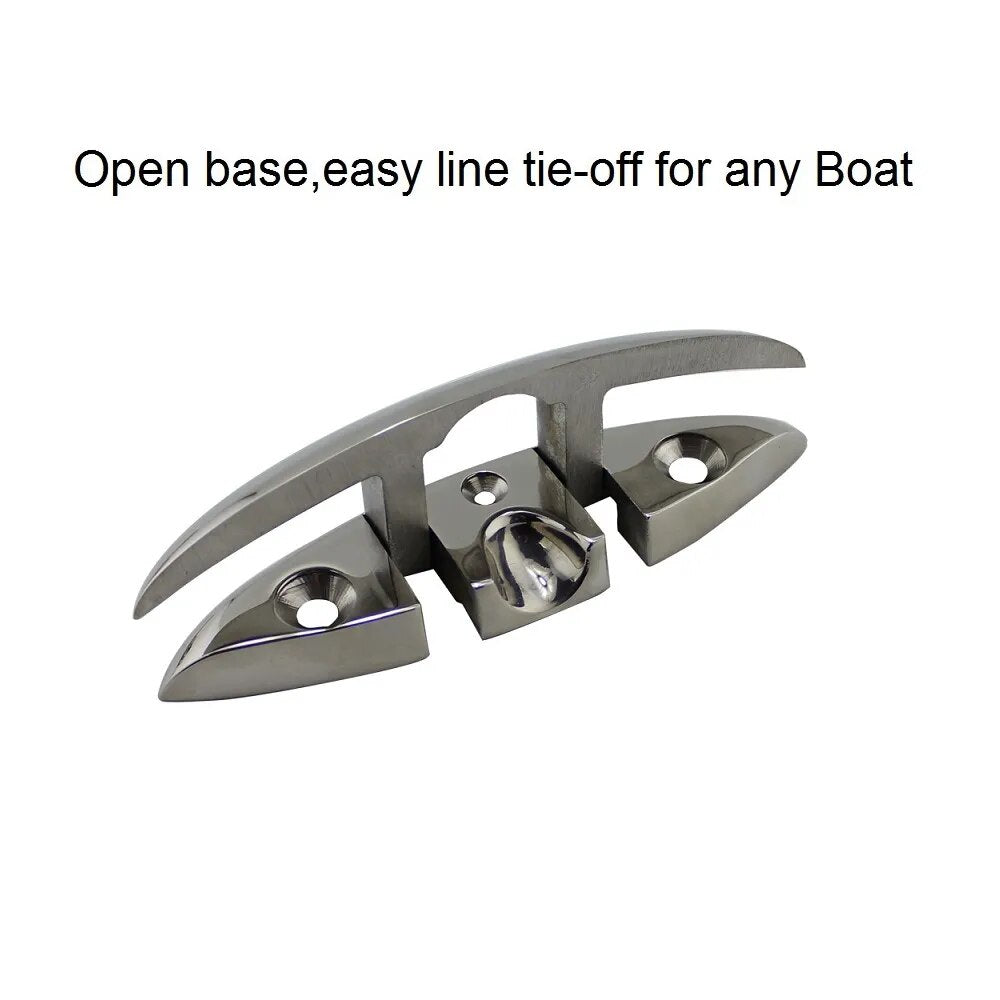 Lot de 4 taquets pliables en acier inoxydable 316 pour bateau