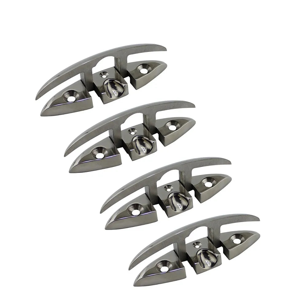 Lot de 4 taquets pliables en acier inoxydable 316 pour bateau