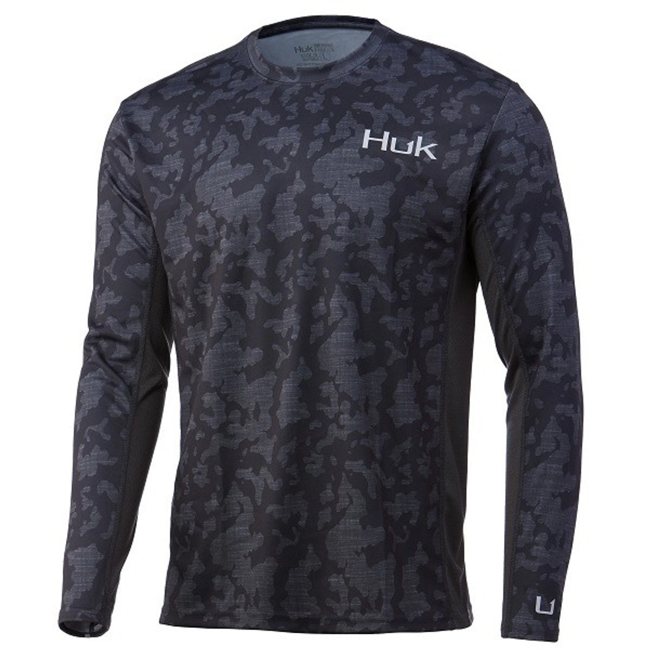 T-shirt à manches longues Huk Icon X Running Lakes - Cendres volcaniques