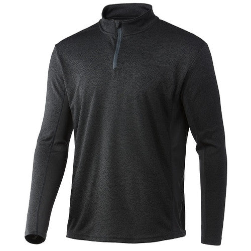 T-shirt manches longues Huk Icon X Coldfront 1/4 Zip - Cendre volcanique