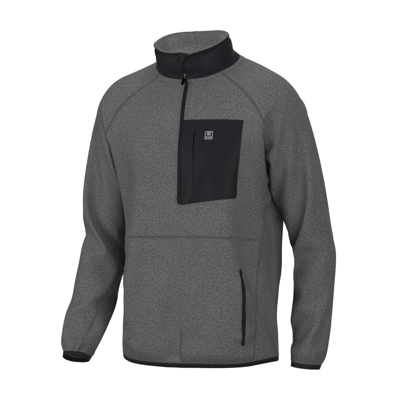 Polaire demi-zippée Huk Waypoint - Anthracite