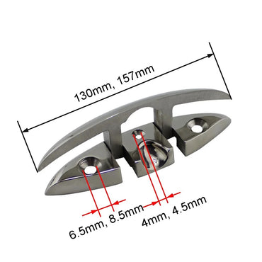 Lot de 4 taquets pliables en acier inoxydable 316 pour bateau