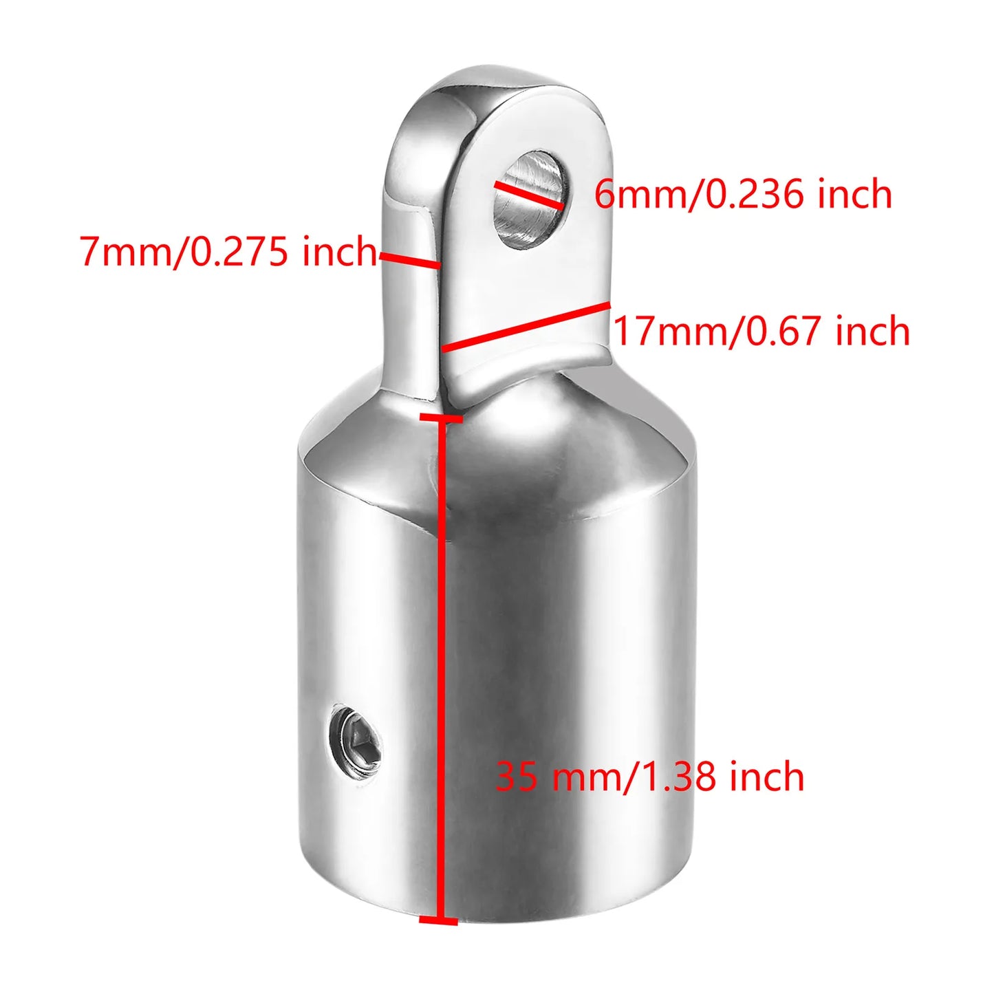 Kit de fixation pour toit Bimini, pour tube rond de 25 mm de diamètre extérieur, bateau