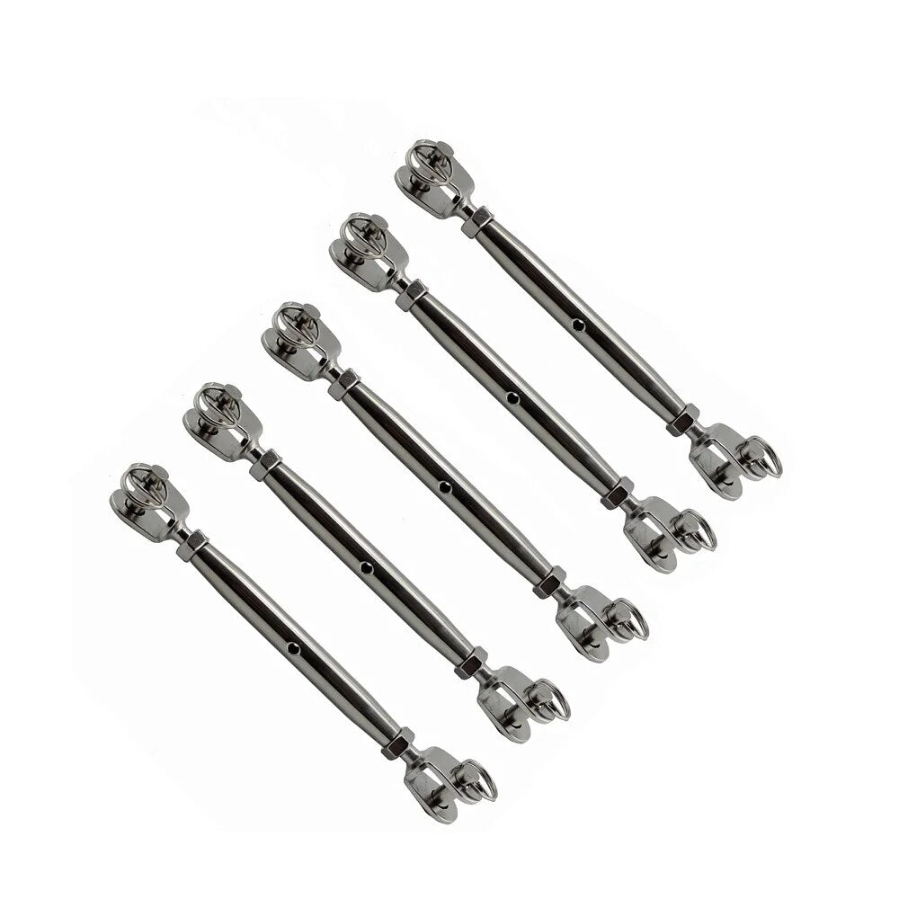 Lot de 5 tendeurs à corps fermé européens en acier inoxydable 316