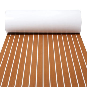 600x2400x5mm EVA Foam Faux Teak Boat Decking Mat Brown Deck Sheet - image 9