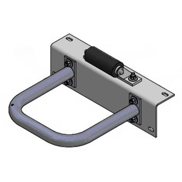 Tie Down Dock System Piling Hoop Roller Assembly